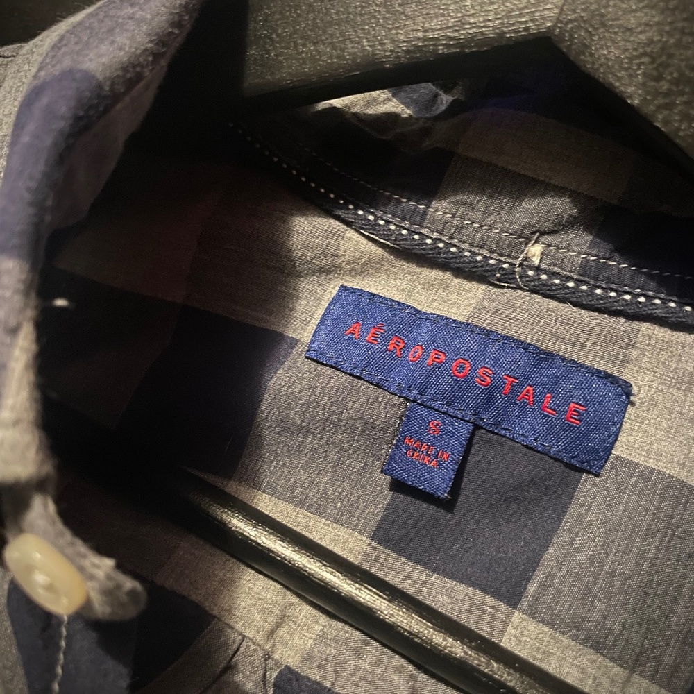 Aeropostale mens plaid shirt